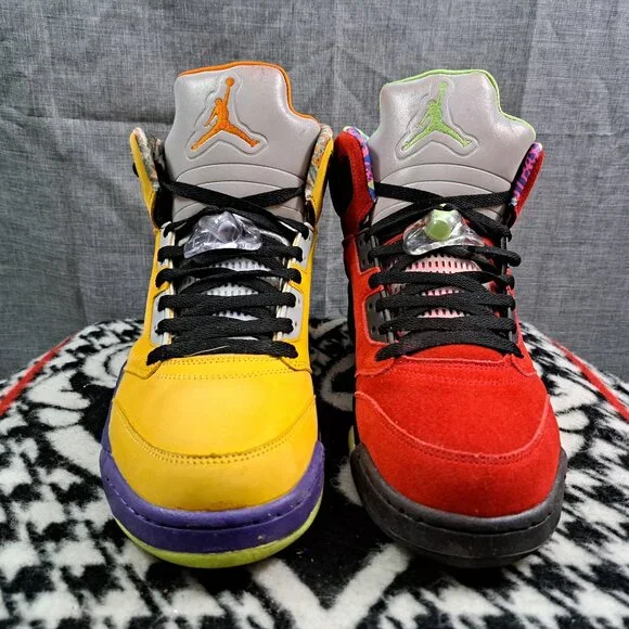 %Size 12 Nike Air Jordan 5 Retro What The Sneakers Men CZ5725-700 / AJ23